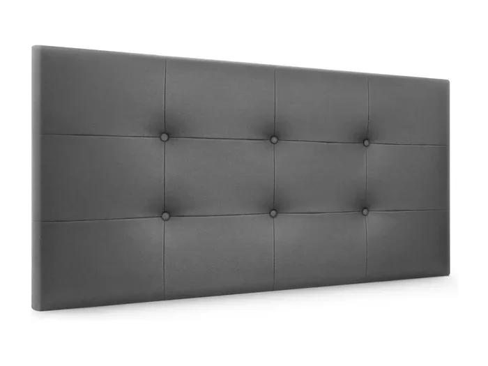 DHOME Testiera capitonnè in ecopelle 95×60 cm Letti 90 – Grigio