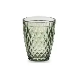 Diamante bicchiere in vetro verde 250 ml