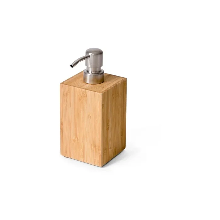 Dispenser per sapone Arena Marrone chiaro, 7,5×7,5 cm, altezza totale 18 cm