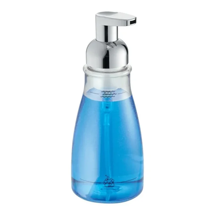 Dispenser per sapone Basic In plastica, 415 ml, ø 8 cm, altezza totale 20 cm