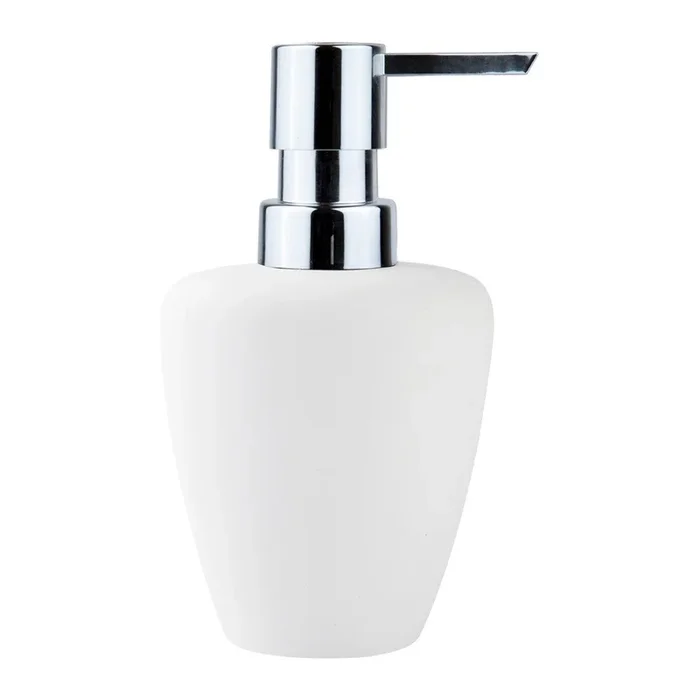 Dispenser per sapone Bianco, 250 ml, ø 8 cm, altezza totale 14,5 cm