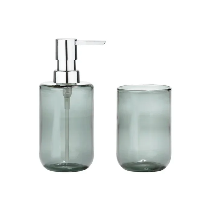 Dispenser per sapone Blu, altezza totale 16 cm