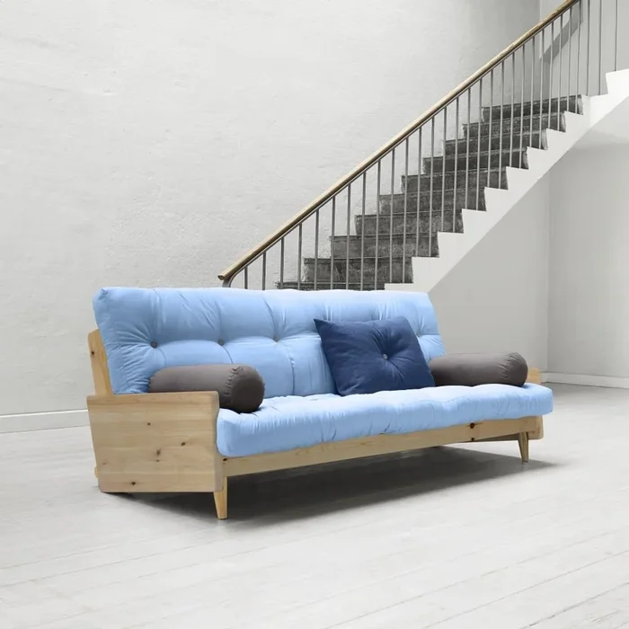 Divano Blu, larghezza totale 100 cm