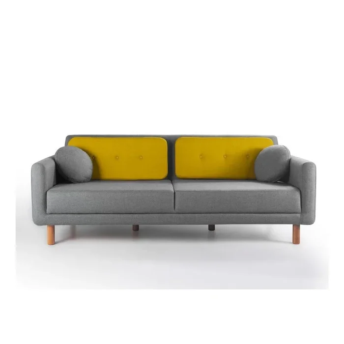 Divano Grigio, larghezza totale 95 cm
