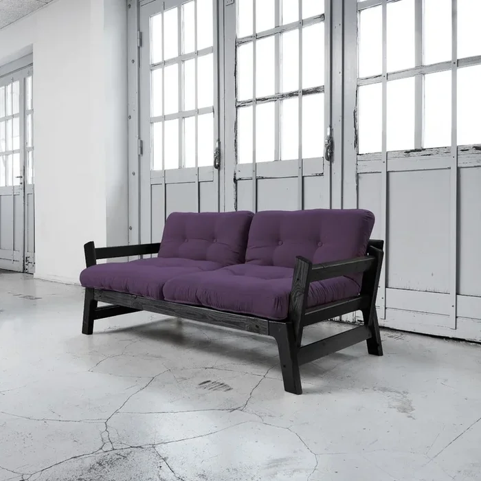 Divano Per il riposo quotidiano/allungabile, viola, larghezza totale 75 cm