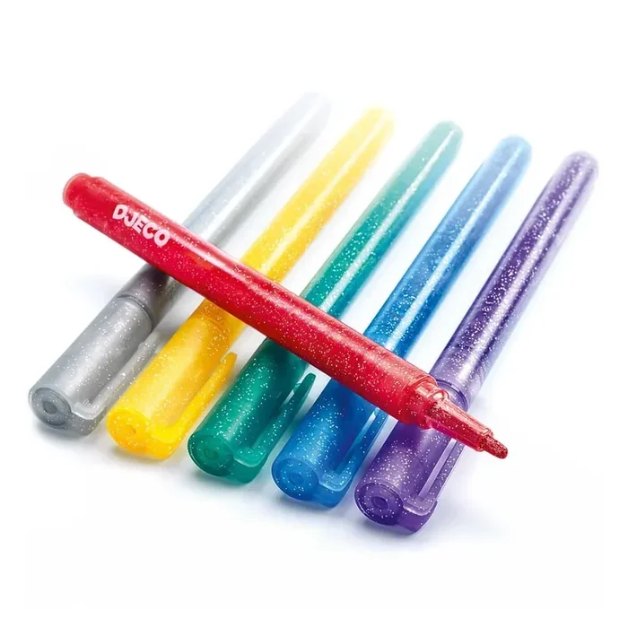 DjecoSet di pennarelli glitterati6 pz