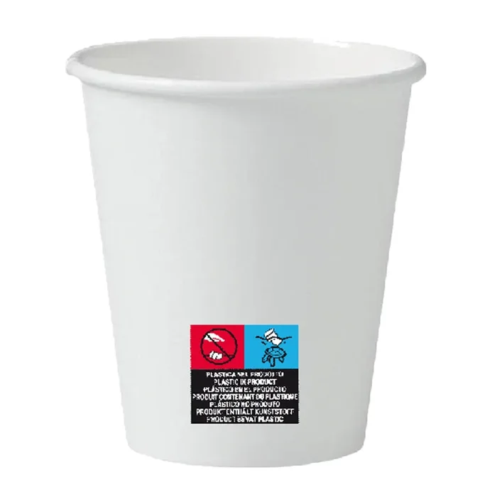DOPLA – 50 bicchieri in carta 250ml con marcatura s.u.p green – 42134