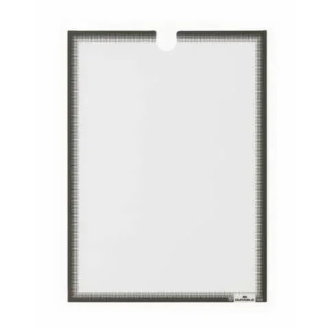 DURABLE – Tasca porta documenti adesiva formato a4 grigio antracite in conf. 5 pz – 4006-58 – 400657
