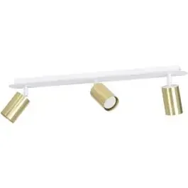 Emibig Zen lampada da soffitto 3×8 W bianco-oro 623/3