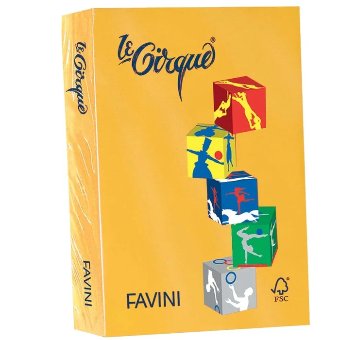 FAVINI – Carta lecirque a4 160gr 250fg giallo oro 201 – A74H304