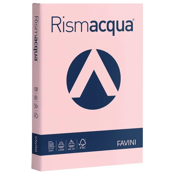 FAVINI – Carta rismacqua 200gr a3 125fg rosa 10 – A67S113