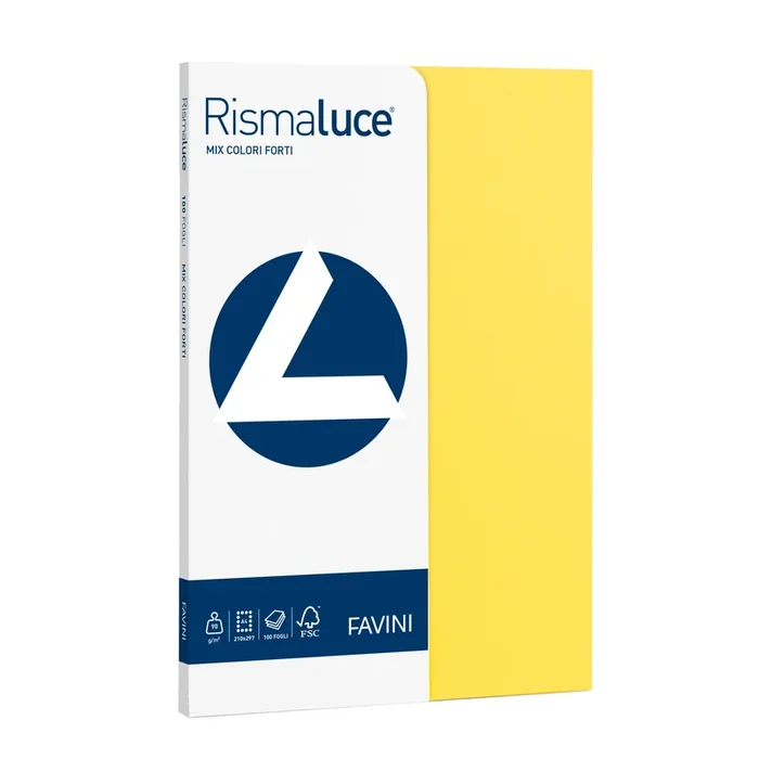 FAVINI – Carta rismaluce small a4 90gr 100fg mix 5 colori – A69X104