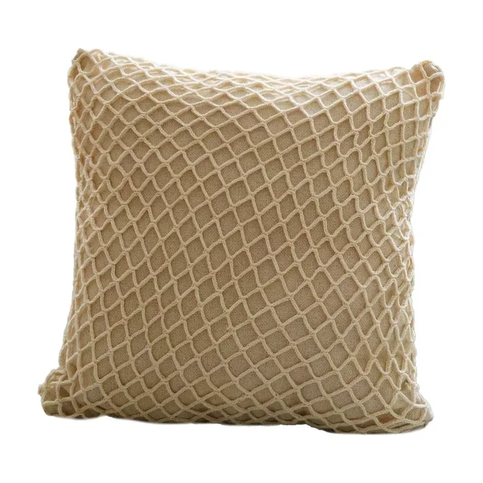 Federa decorativa Net In cotone, con fantasia strutturata, 43×43 cm