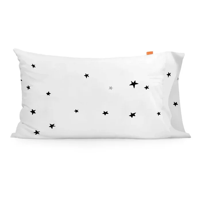 Federe decorative in set Constellation 2 pz, in cotone, con fantasia stelle, 50×75 cm