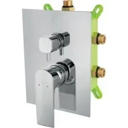 Ferro Algeo Square rubinetto per vasca e doccia da incasso cromo BAQ7P3BOX