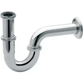 Ferro sifone per lavabo a tubo cromo S281