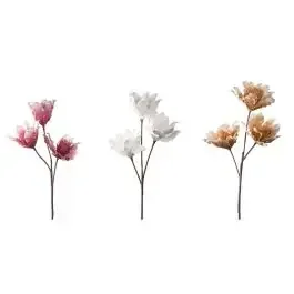 Flowers ramo 3 fiori artificiali h93 cm