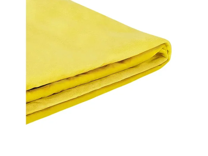 Fodera per letto FITOU velluto giallo 160 x 200 cm