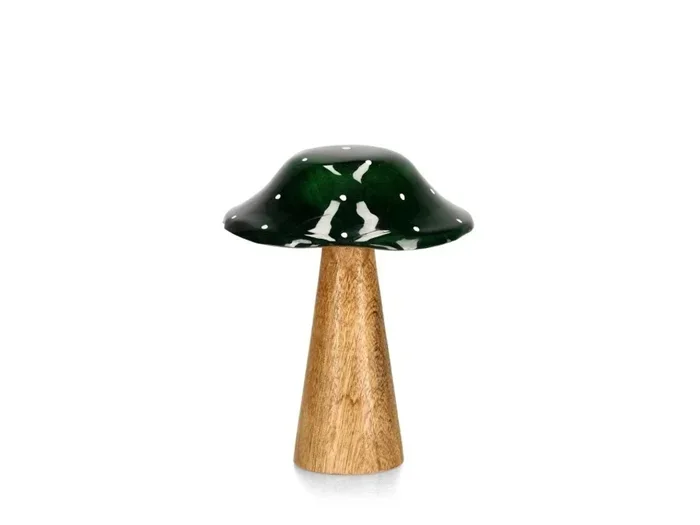 Fungo jasper verde h15 cm