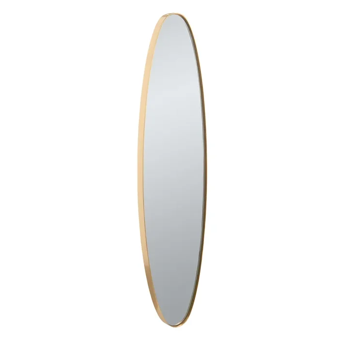 Glam cornice a specchio ovale dorata 25x4x119 cm