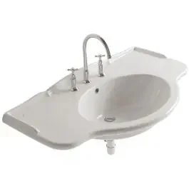 Globo Paestum lavabo 110×60 cm a parete-da mobile bianco PA022.BI