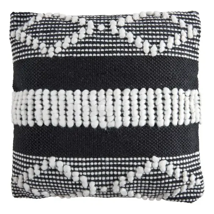 Green DecoreCuscino da esterno LagosNero/beige, con federa rimovibile , 45×45 cm