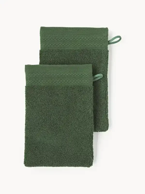 Guanti da bagno in cotone organico Premium 2 pz
