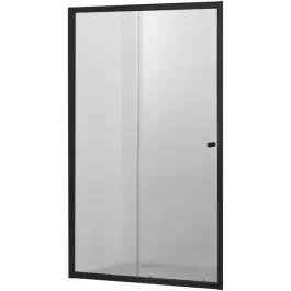 Hagser Ava porta doccia 120 cm scorrevole nero opaca/vetro trasparente HGR15000021