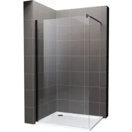 Hagser Bertina parete doccia walk-in 100 cm nero opaca/vetro trasparente HGR20000022