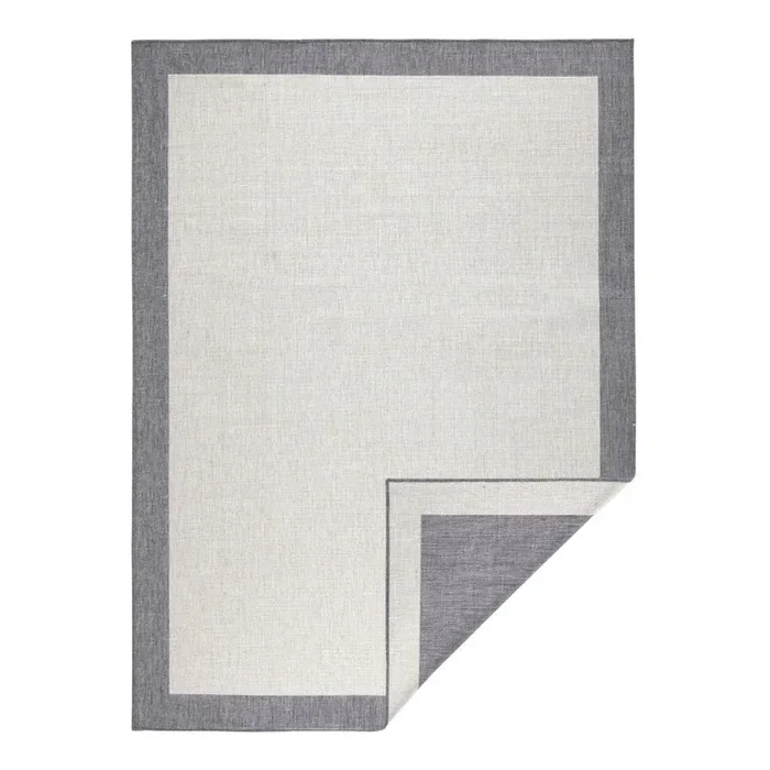 Hanse HomePassatoia da interno ed esterno PanamaReversibile, sintetica, bouclé, a pelo piatto, grigia/beige, 80×350 cm