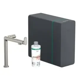 Hansgrohe Aqittura M91 rubinetto da cucina con filtro verticale acciaio inossidabile 76837800