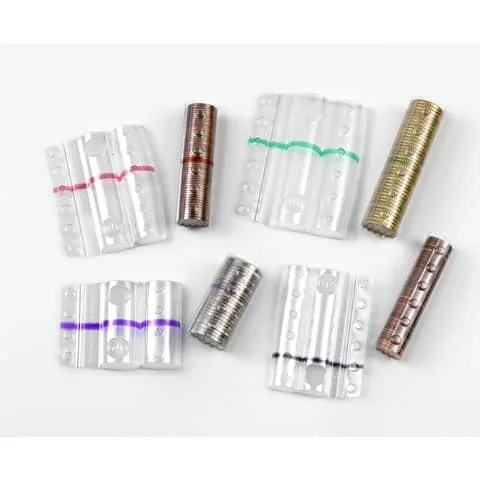 HOLENBECKY – Blister per monete 5 cent capacità 50 monete plastica trasparente confezione da 100 blister – 8002TRBC – Confezione risparmio da 2 PZ