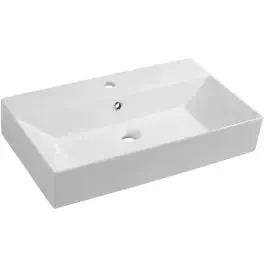 Isvea Sistema lavabo 70×42 cm rettangolare a parete-da appoggio bianco 10SF50070