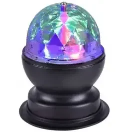 Just Light Disco lampada da tavolo 1×3 W nero 98035-18