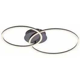 Just Light Ivanka lampada da soffitto 2×14 W nero 14537-18