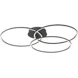 Just Light Ivanka lampada da soffitto 3×12 W nero 14539-18