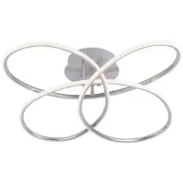 Just Light Node lampada da soffitto 1×27 W acciaio 15660-55