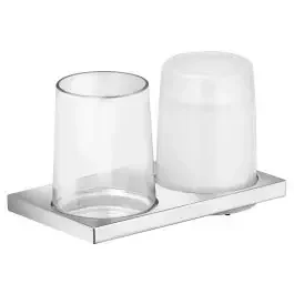 Keuco Edition 11 set di accessori trasparente-cromo 11153019000