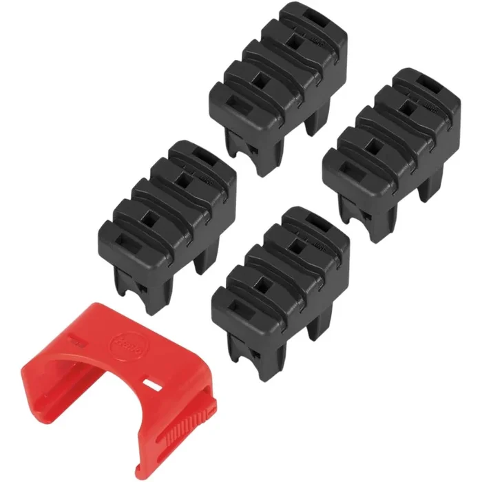 Kit 4 piedini di ricambio con staffe di montaggio per scale a gradini Hailo