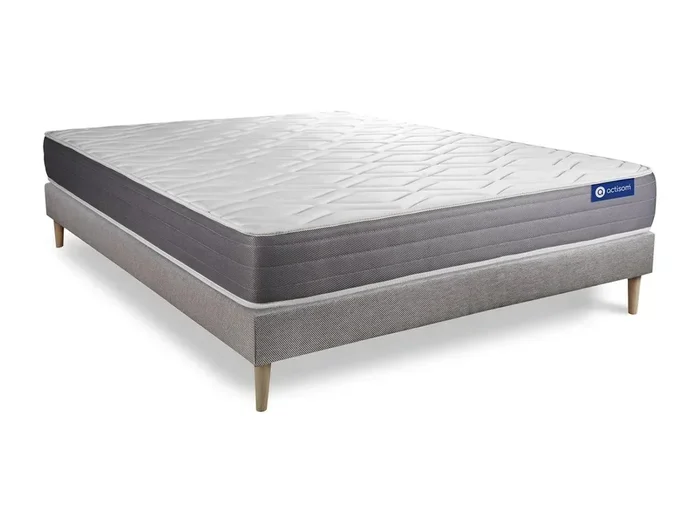 Kit rete e materasso Actilatex dream 135x190cm – Spessore : 22cm – Lattice e memory foam – Moderatamente rigido