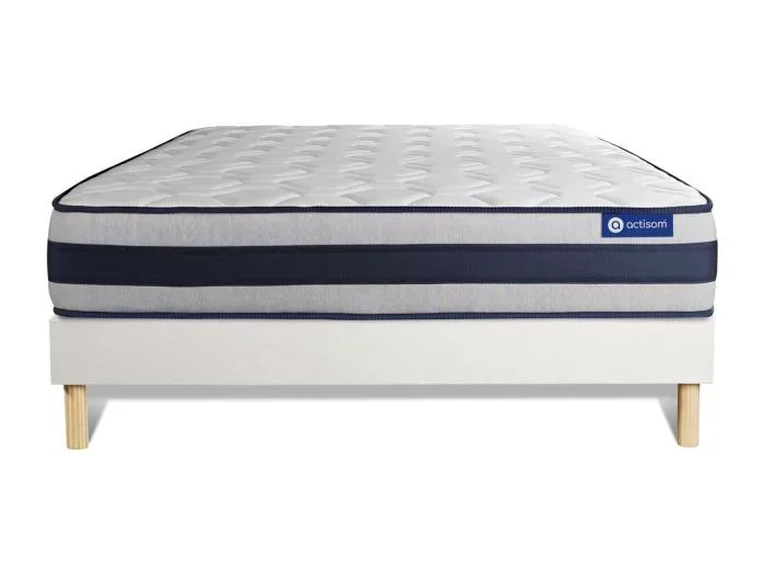 Kit rete e materasso matrimoniale Actilatex ergo 150x190cm – Spessore : 24cm – Lattice e memory foam – rigido