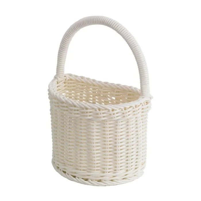 Košík Country White, 18×11 cm