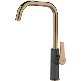 Kuchinox Alanis rubinetto da cucina verticale nero-rosa/viola-oro/oro antico BQI865D