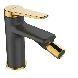 Kuchinox Alanis rubinetto per bidet verticale nero-oro BQI732G
