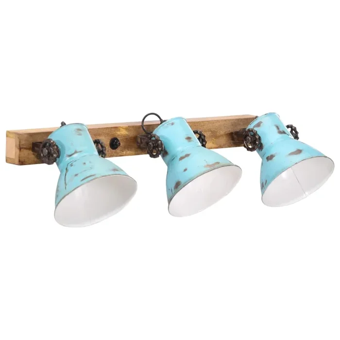 Lampada a Parete 25 W Blu Anticato 65×25 cm E27 371821