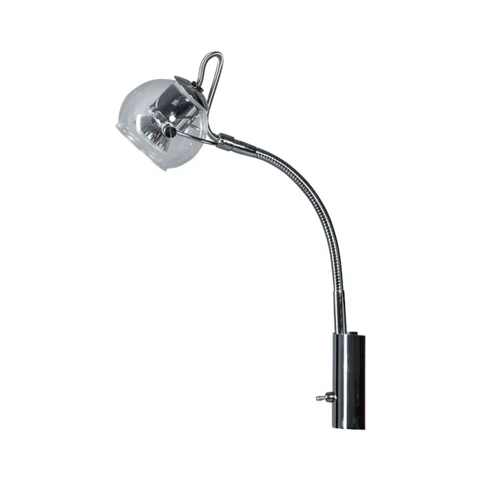 Lampada da parete Grigia, altezza totale 20 cm