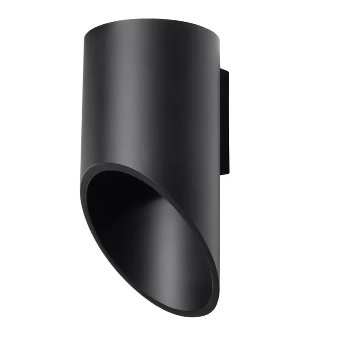 Lampada da parete Nixon Nera, 10×12 cm, altezza totale 20 cm
