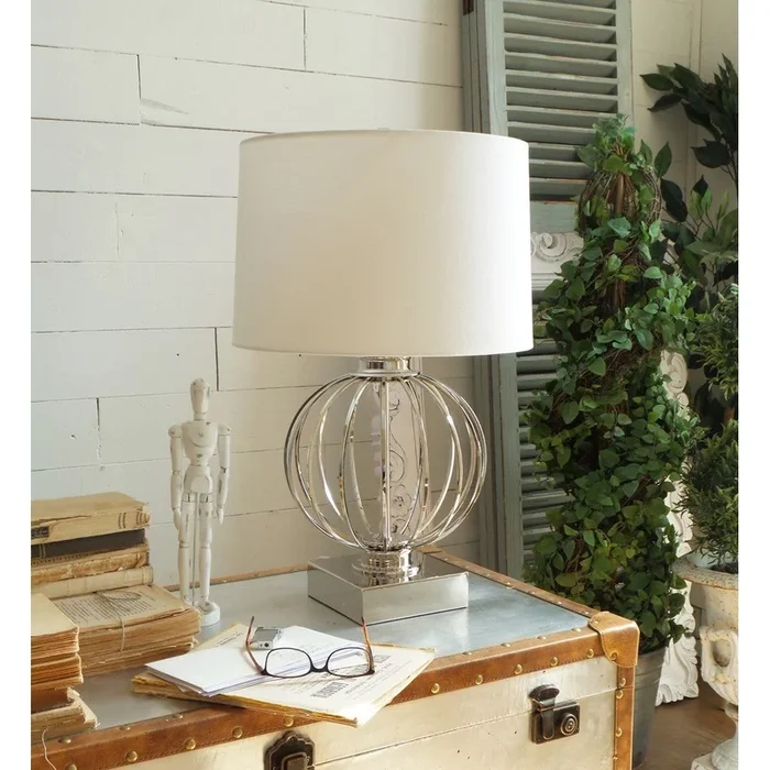 Lampada da tavolo Bianca, altezza totale 65 cm