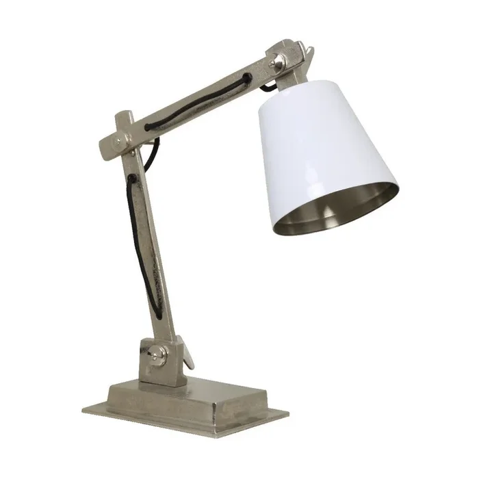 Lampada da tavolo Grigia, altezza totale 44 cm