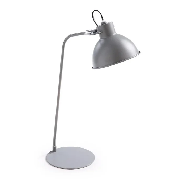 Lampada da tavolo Grigia, altezza totale 51 cm